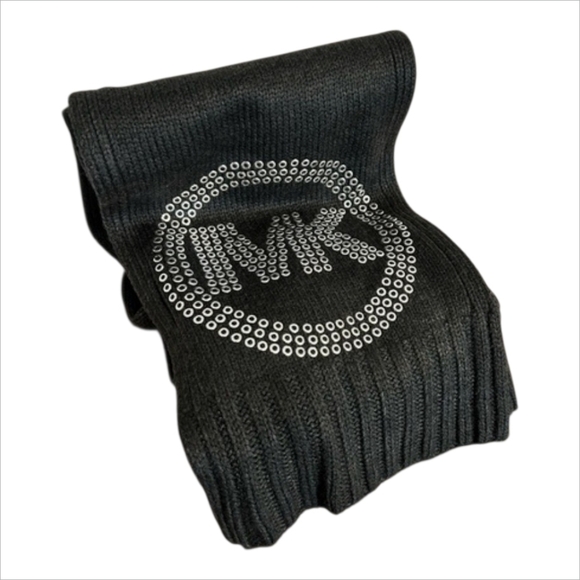 MICHAEL Michael Kors Accessories - MICHAEL Michael Kors Charcoal Knit Scarf